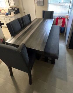 Black Dining Table - 4 Chairs 🪑 🆕
