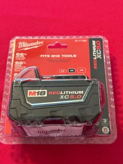 New Milwaukee m18 xc5.0 battery