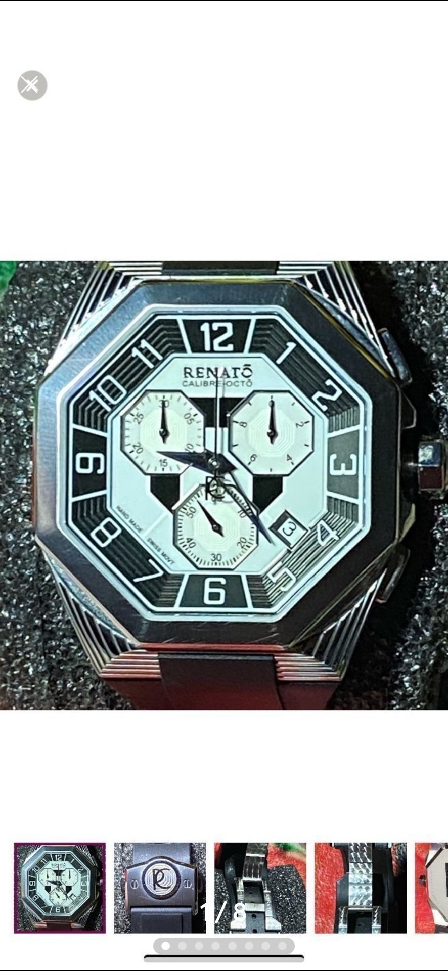 Renato Collezioni Calibre Collezioni Swiss Quartz MVMT 65/75 BLK/WHT