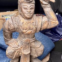 Wooden Statue 25.5”