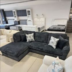 BIDDEFORD SHADOW 2-PIECE LAF CHAISE SECTIONAL
