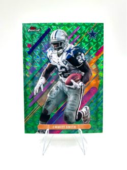2025 Topps Finest Emmitt Smith 295 Rare Green Refractor /25