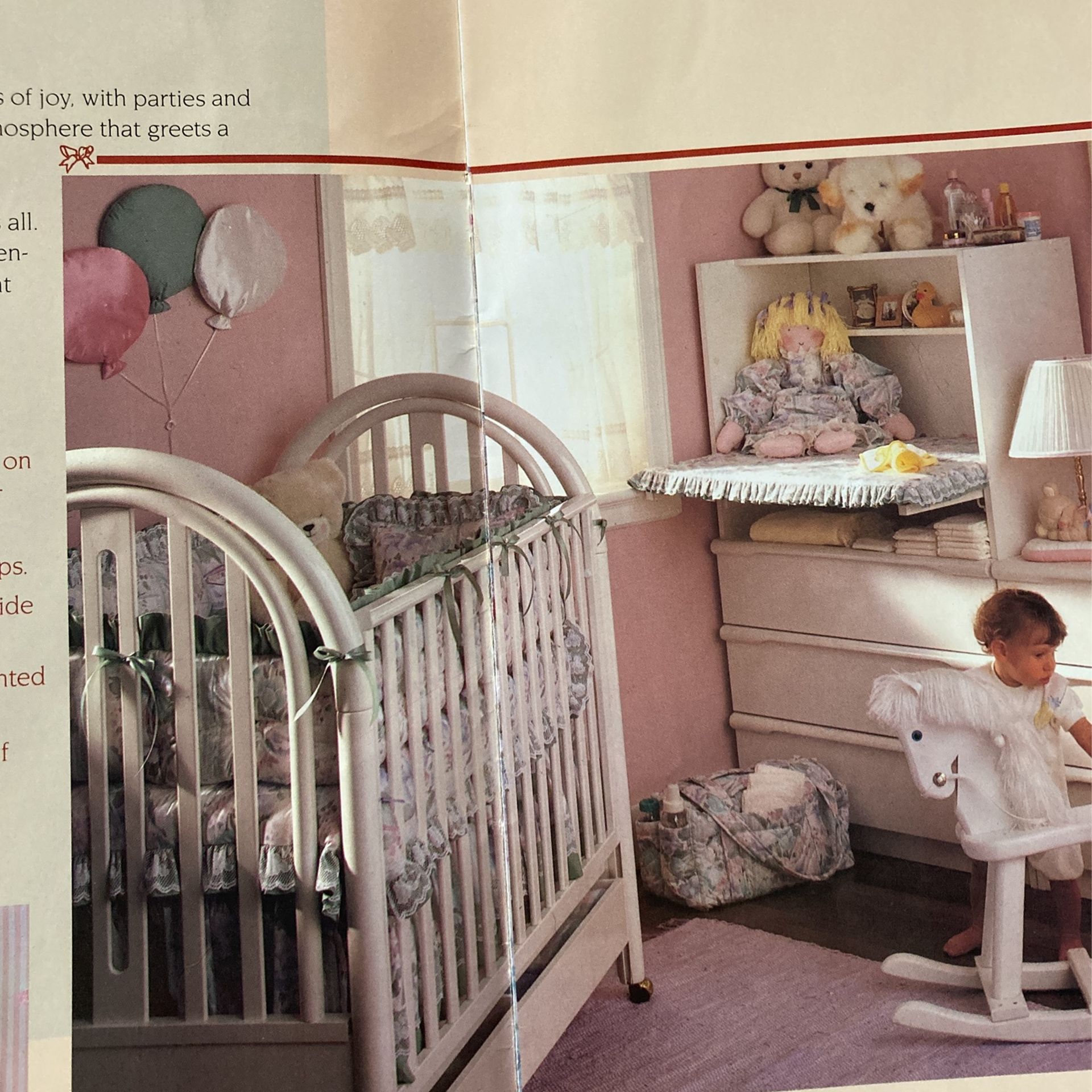 Bellini White Crib And Dresser/ Changing Table