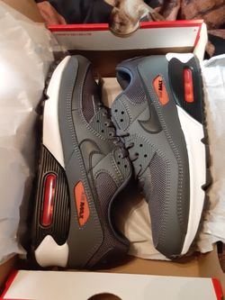 Nike Air Max 90 Iron Grey Total Orange Men's Size 8 , 9 , 9.5 CW7481-001