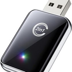 Wireless Carplay Adapter for iPhone, Convert Wired Carplay to Wireless, 2 in 1 Plug and Play Android Auto and Carplay Adapter for iOS 10 Android 11 an