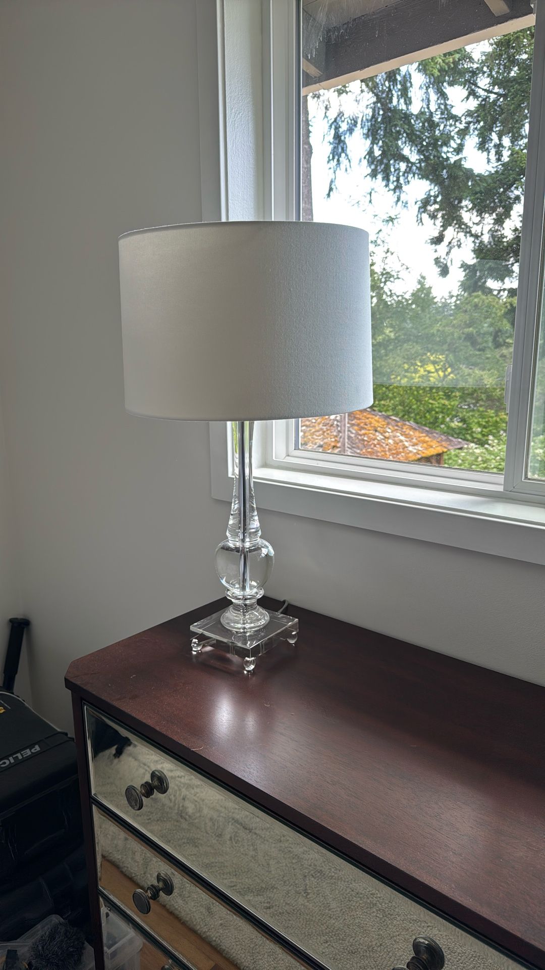 Glass Base Lamp