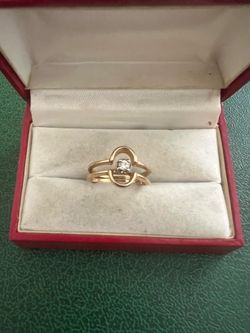 Ladies 14k Diamond Ring Sz 6/ 6.5