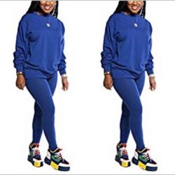 Womens 2 Piece Sports Outfit Tracksuit