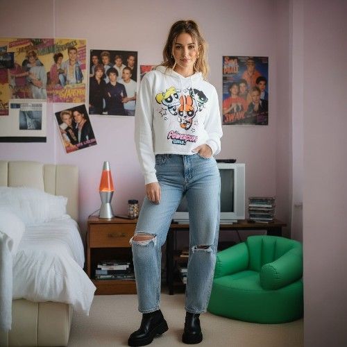 The Powerpuff Girls Hoodie Sweatshirt Y2K New