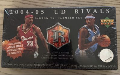 UD Rivals Lebron James and Carmelo Anthony sealed box