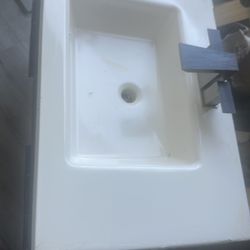 32” sink with faucet
