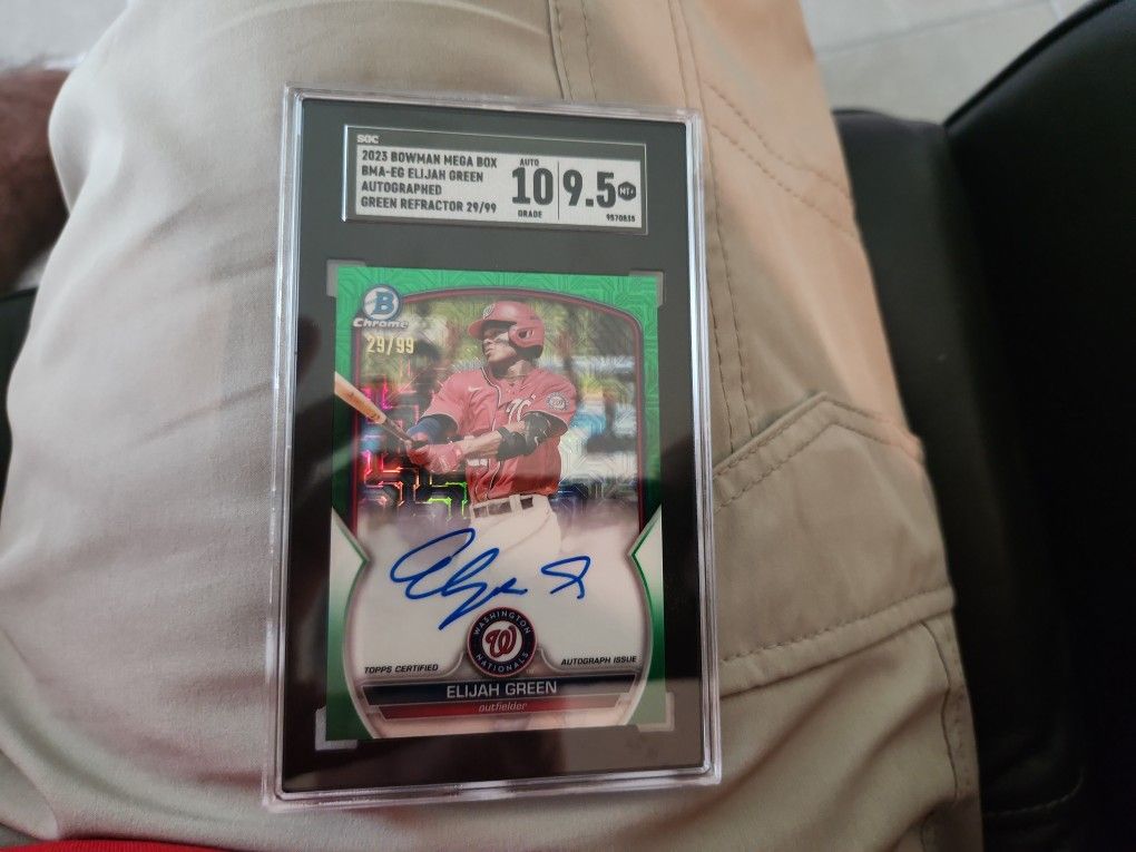 2023 Bowman Green Refractor Autograph Elijah Green