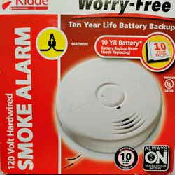 Smoke Alarm 120 Volt Hardwired