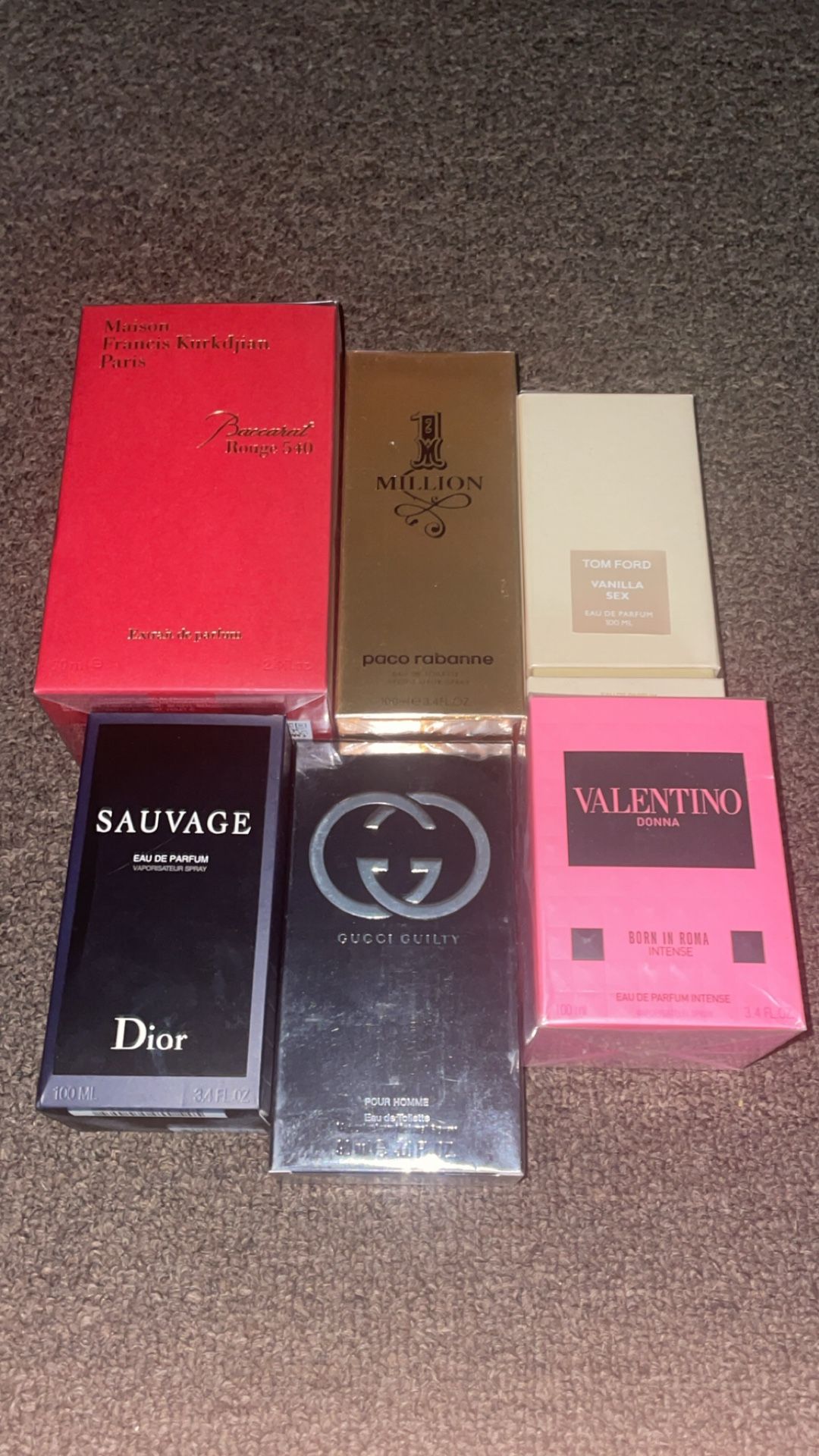 Fragrances/Colognes (take 6 for $300)