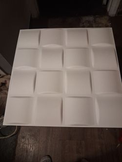 3D wall panel 10 white panel