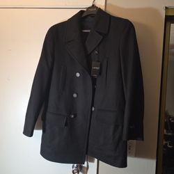 Ralph Lauren Black Peacoat 38R