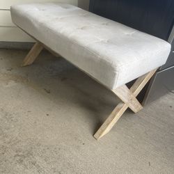Really Cute Bench- Coffee Stained 