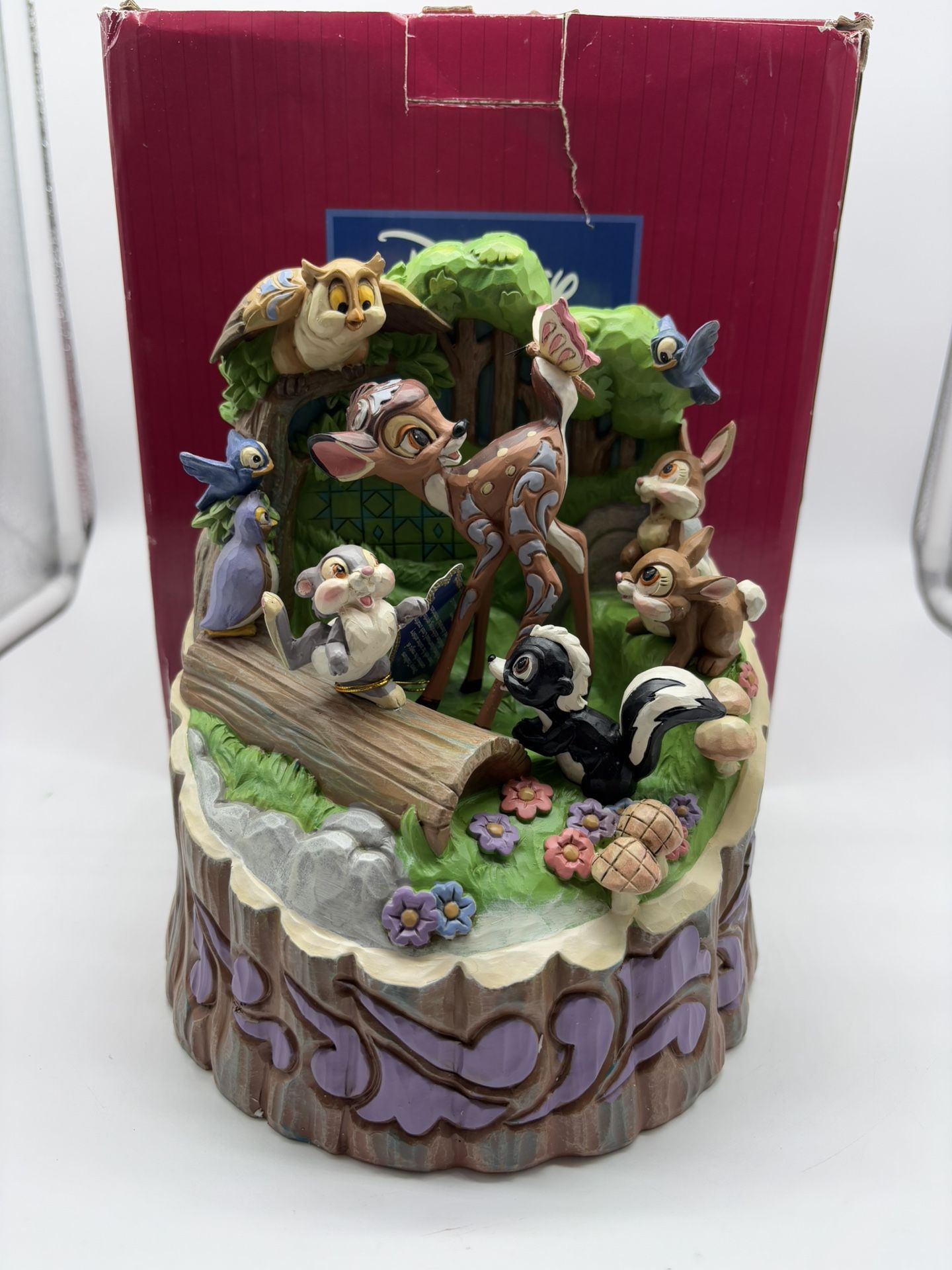 Enesco Jim Shore Disney Traditions Carved by Heart Bambi Forest Friends Figurine