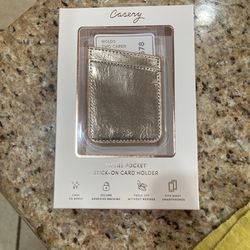 Casery Phone Pocket Stick-On Card Holder Rose gold