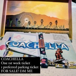 Coachella Ticket And Parking Ticket