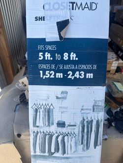 New in box ClosetMaid ShelfTrack Closet Organizer System