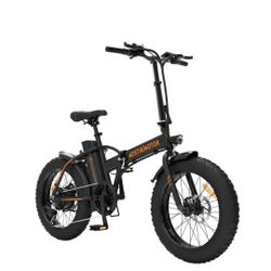 2025 Aostirmotor A20 500W 36V 7 Speed Folding Fat Tire Electric Bike