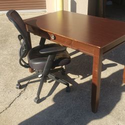 Desk And Office Chair 