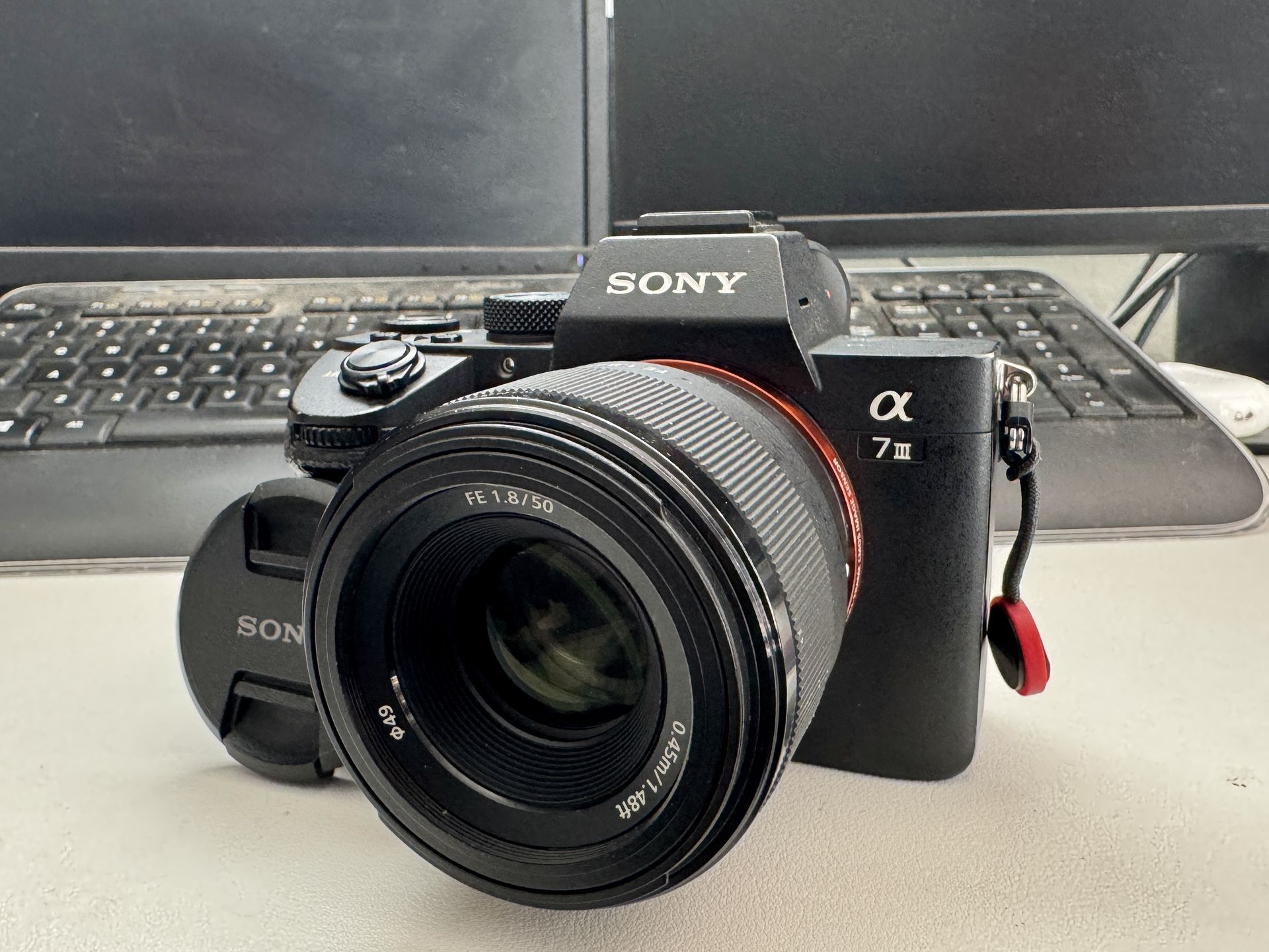 Sony A7iii Alpha DSLR Mirrorless Digital Camera w/ Sony 50mm F1.8 Lens