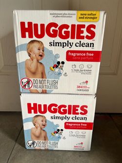 Huggies wipes 2 boxes $25 firm