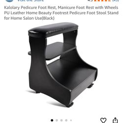Pedicure Foot Rest New Black $55