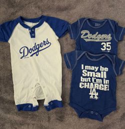 0/3 months Dodgers onesie