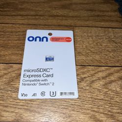 Onn Micro Sd Express For Nintendo switch 2 Or Any Device 