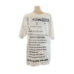 Moschino Care Instructions White T Shirt L