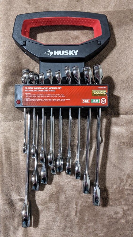 Husky 18pc Combo Wrench Set