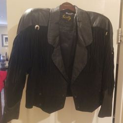 Womens Leather Rodeo Jacket