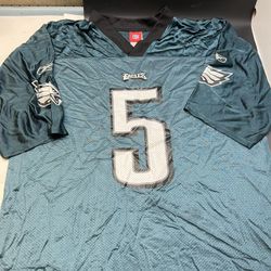 Vintage Philadelphia Eagles McNabb #5 NFL Football Adult Size XL Reebox Jersey