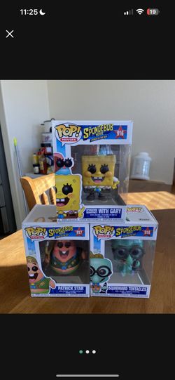 Funko Pop The Spongebob Movie Lot 