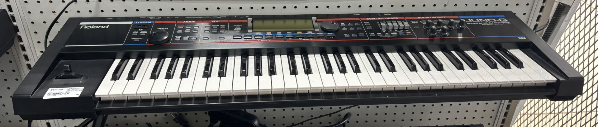 Roland JUNO-G 61-key Workstation Keyboard Synthesizer JUNOG 128 Sounds Pro Speck
