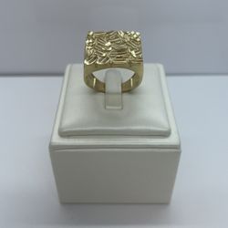 14k Gold Nugget Ring. New.