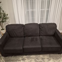 Ashley's couch and love seat, dark gray