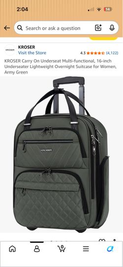 Underseat Lightweight Roller Bag