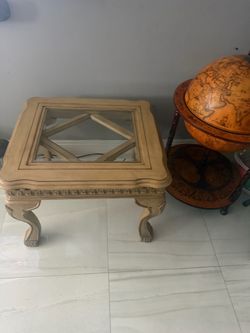 Coffee table and stand - wood