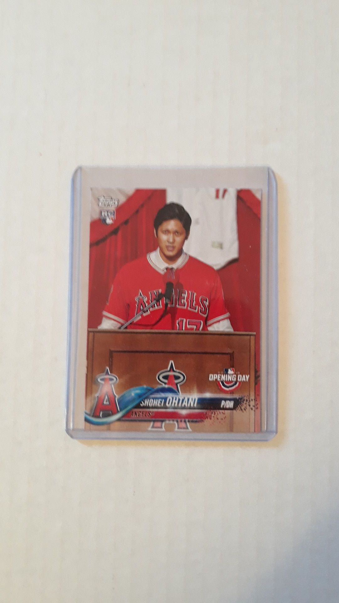 2018 Topps opening day Shohei Ohtani.