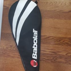Babolat Tennis Racket Cover Bag Case with Shoulder Strap Black and White