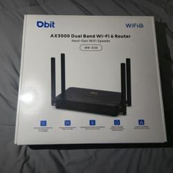 DBIT AX3000 WiFi 6 Router, Dual Band Gigabit, 4 x Gigabit Ethernet Ports | WPA3 Security