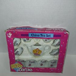 Chilton Globe Toys Vintage Collectible Barbie Doll Kids Porcelain China Tea Set