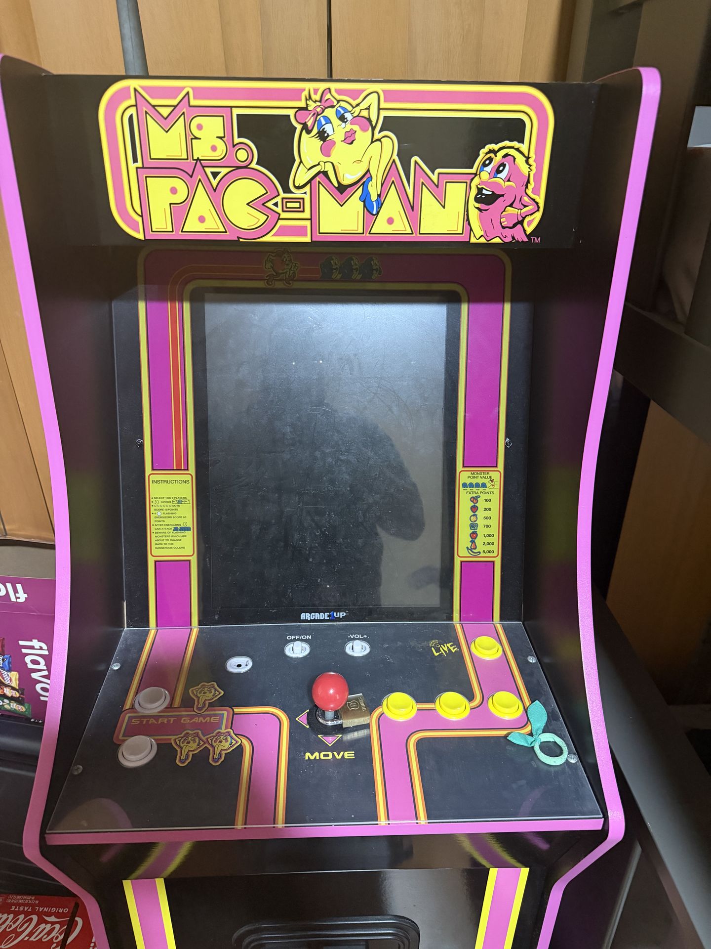 Arcade1Up Ms. Pac-Man Bandai Namco Legacy Arcade Machine 14-in-1 Wi-Fi