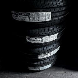 SET OF FOUR NEW TIRES 235/60/16 FUZION INCLUDING MOUNT AND BALANCE ASK ME FOR SIZES AND BRANDS 