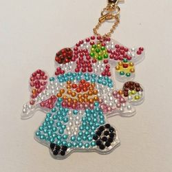 Blingy Colorful Long Earred Bunny Gnome Keychain