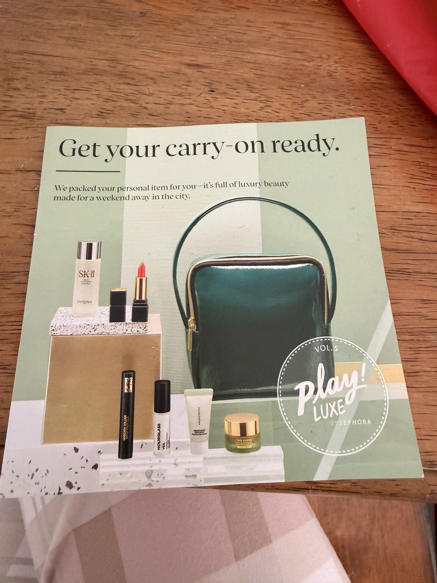 NEW Sephora Play Luxe Beauty Bag Set SK-II YSL Guerlain Hourglass